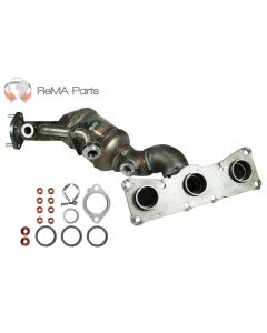 Abgaskruemmer-Katalysator BMW 6 630i N52B30A 200KW 07- Zylinder 4-6